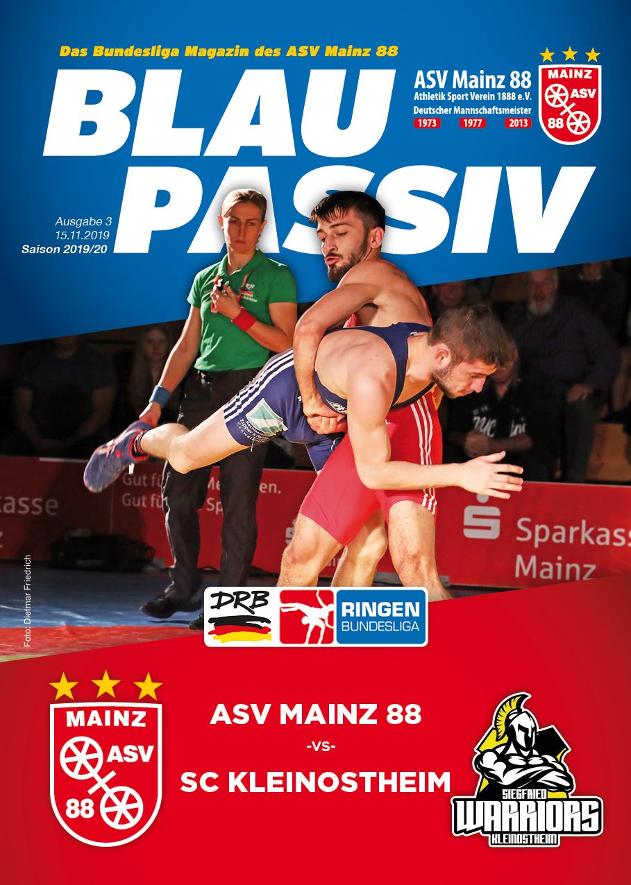 Titelseite: 15.11.2019 ASV Mainz 88 - SC Kleinostheim