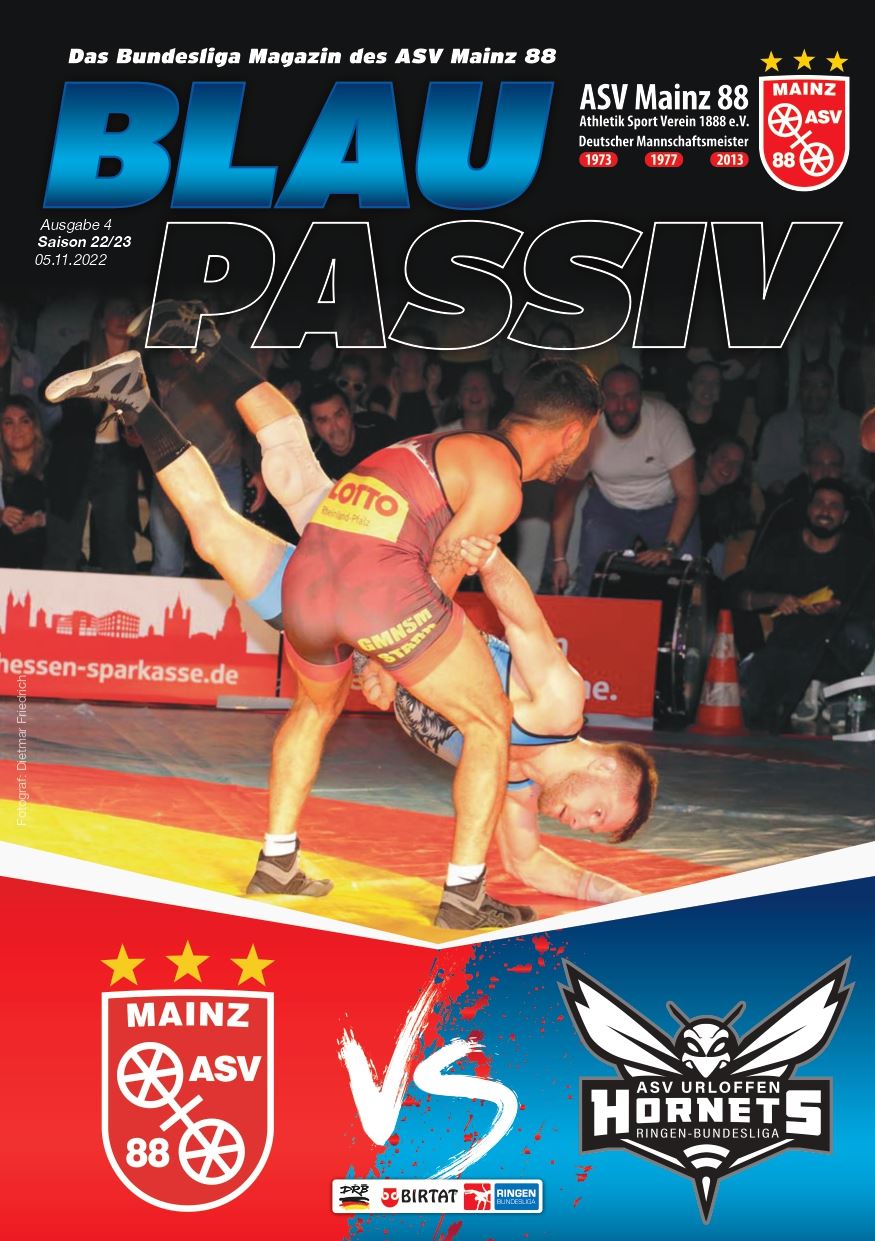 Titelseite: 05.11.2022 ASV Mainz 88 - ASV Urloffen