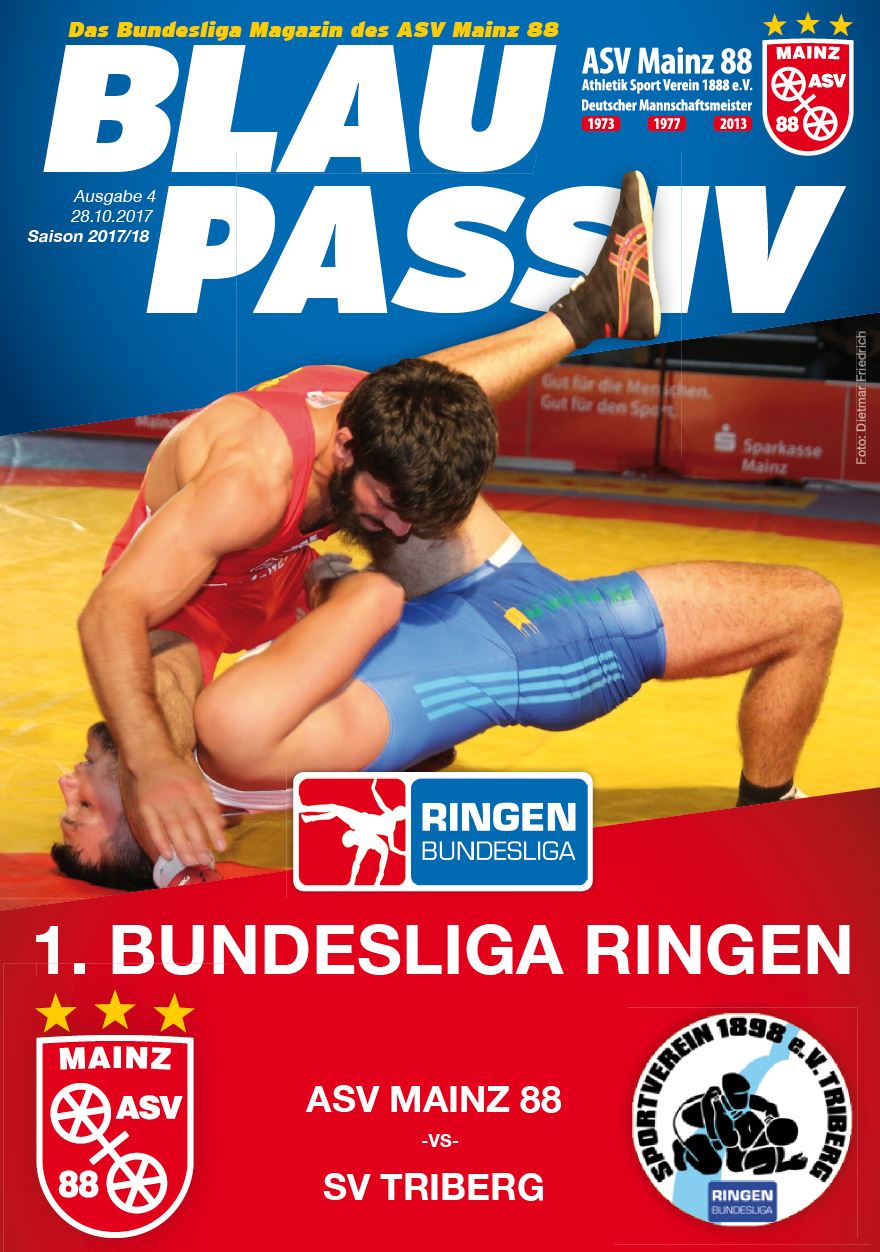 Titelseite: 28.10.2017 ASV Mainz 88 - SV Triberg