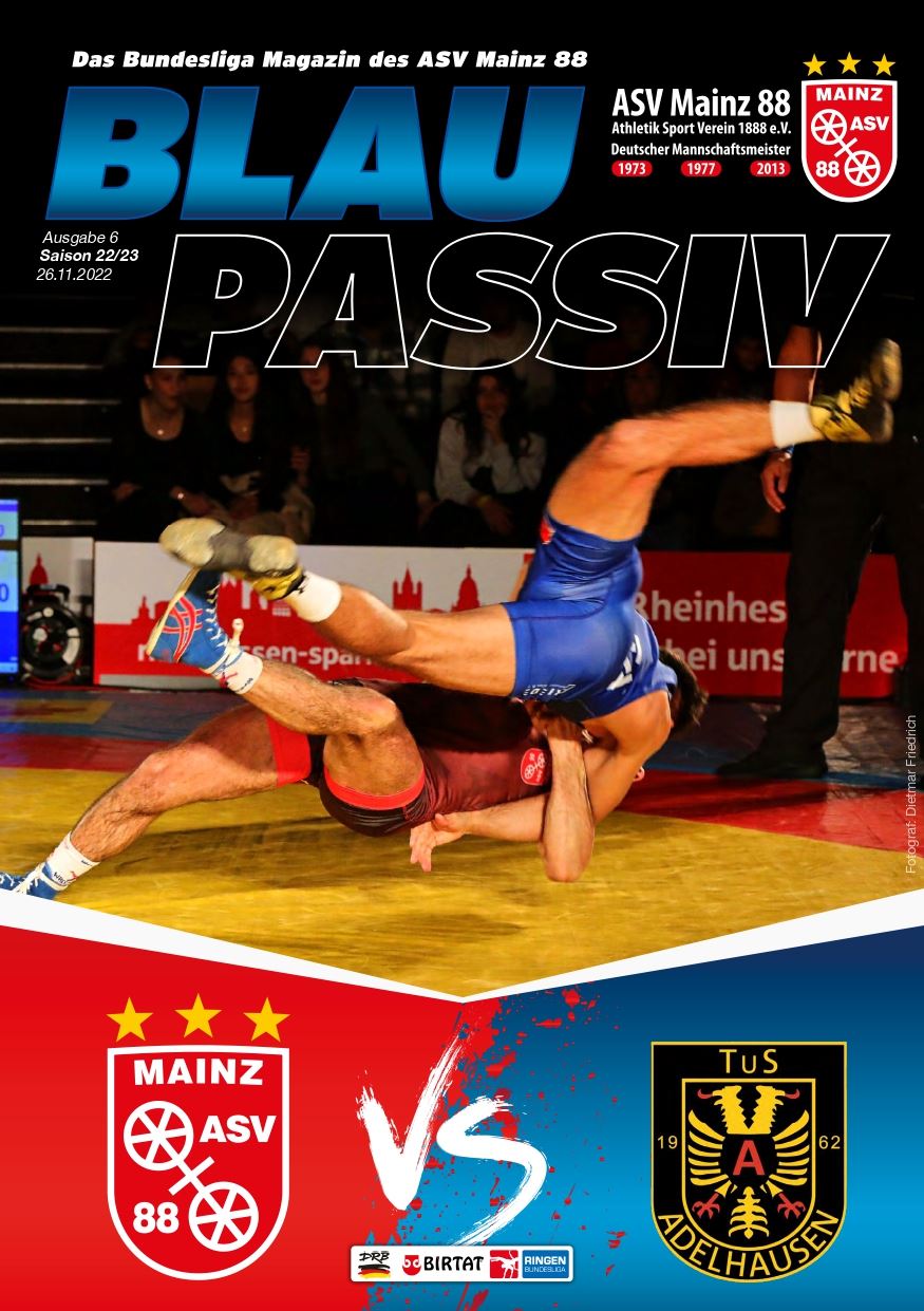 Titelseite: 26.11.2022 ASV Mainz 88 - TuS Aldelhausen