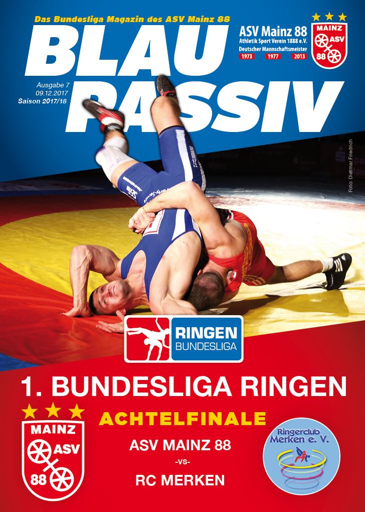 Titelseite: 09.12.2017 ASV Mainz 88 - RC Merken