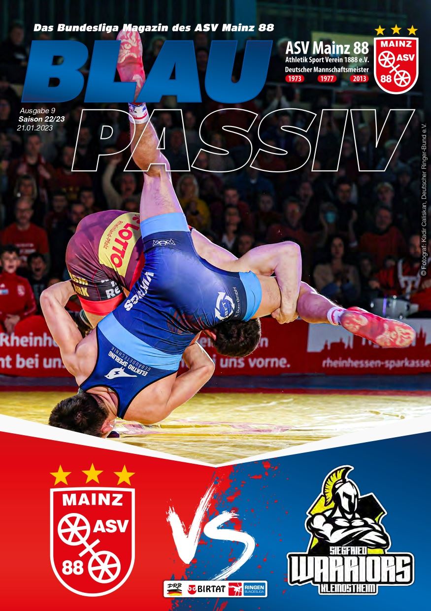 Titelseite: 21.01.2023 ASV Mainz 88 - SC Kleinostheim